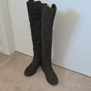 Unisa Dark Brown Over-the-Knee Boots